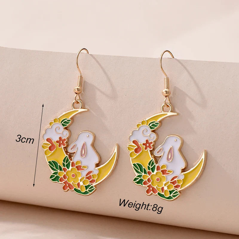 1 Pair Cute Kitten Drop Hook Earrings