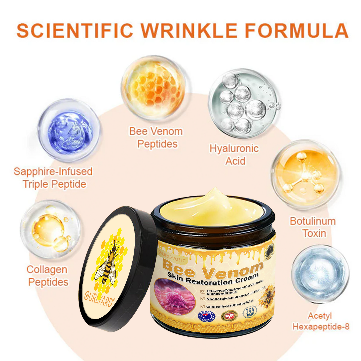 📦📦📦TGA Approved: Ourlyard® Bee venom Pro Comprehensive Cream — 🔥Limited Time 80% OFF🔥