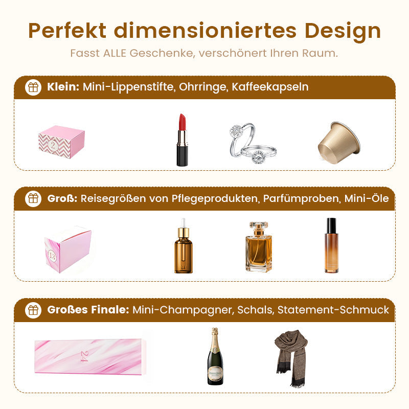 💝Das beste Geschenk💝24 Tage voller Überraschungen – Adventskalender aus rosa Marmor 2025