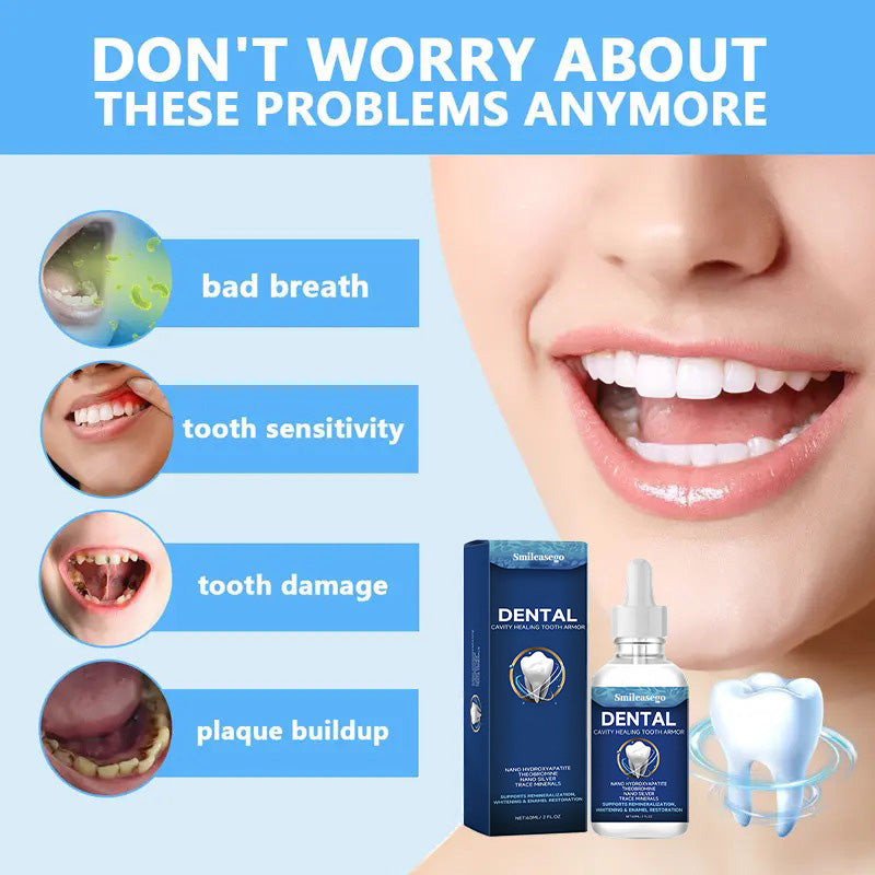 Smileasego Fluoride-Free Hydroxyapatite Tooth Armor Drops & Enamel Repair, Whitening & Fresh Breath