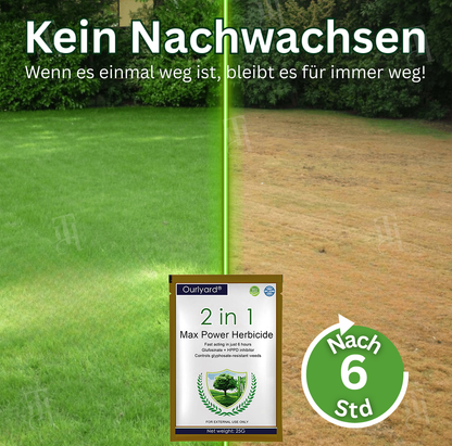 [Offizieller Shop] Ourlyard® 2-in-1 Max Power Herbizid – 6-Stunden-Wirkung – Kein Warten mehr