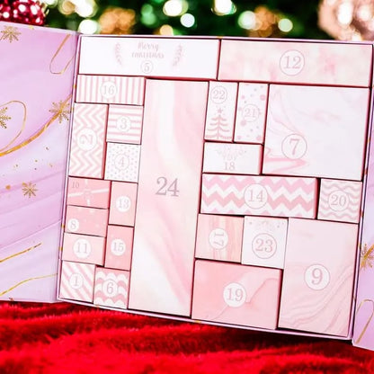 🎅Christmas Sale 50% OFF!!🎄30K+ SOLD! 🎁24 Days of Surprises — Pink Marble Advent Calendar 2025💕