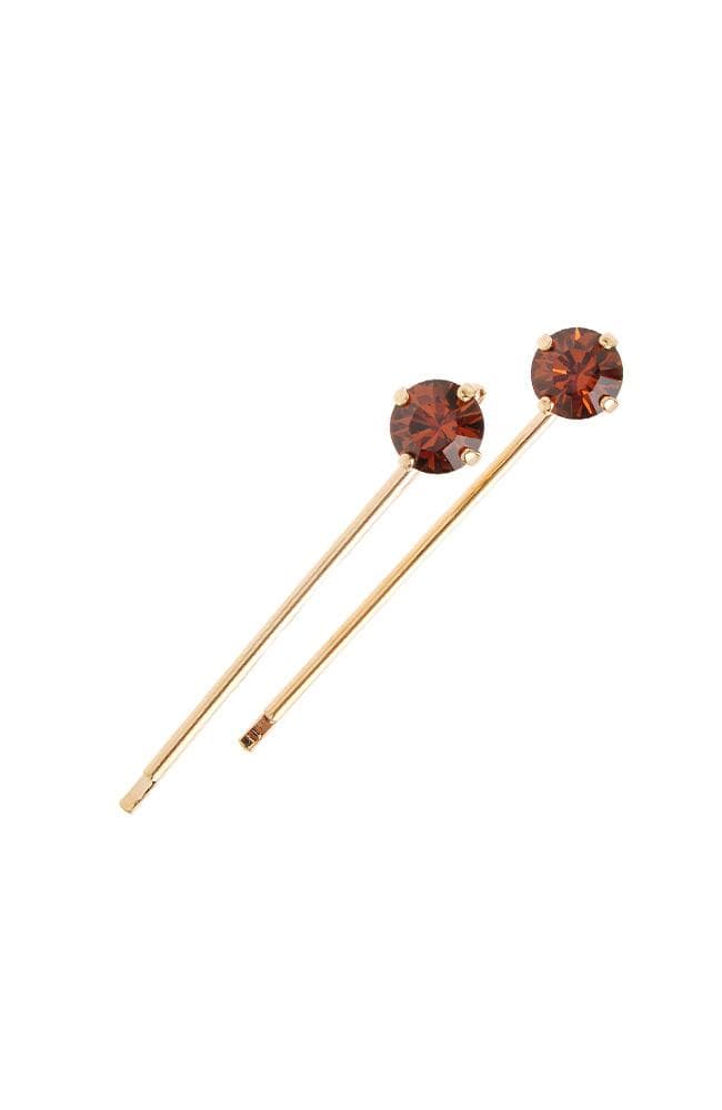 Little Gem Crystal Bobby Pin Pair