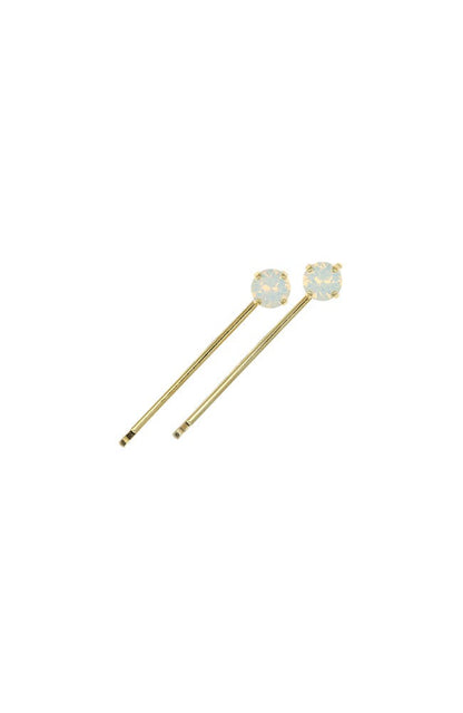 Little Gem Crystal Bobby Pin Pair